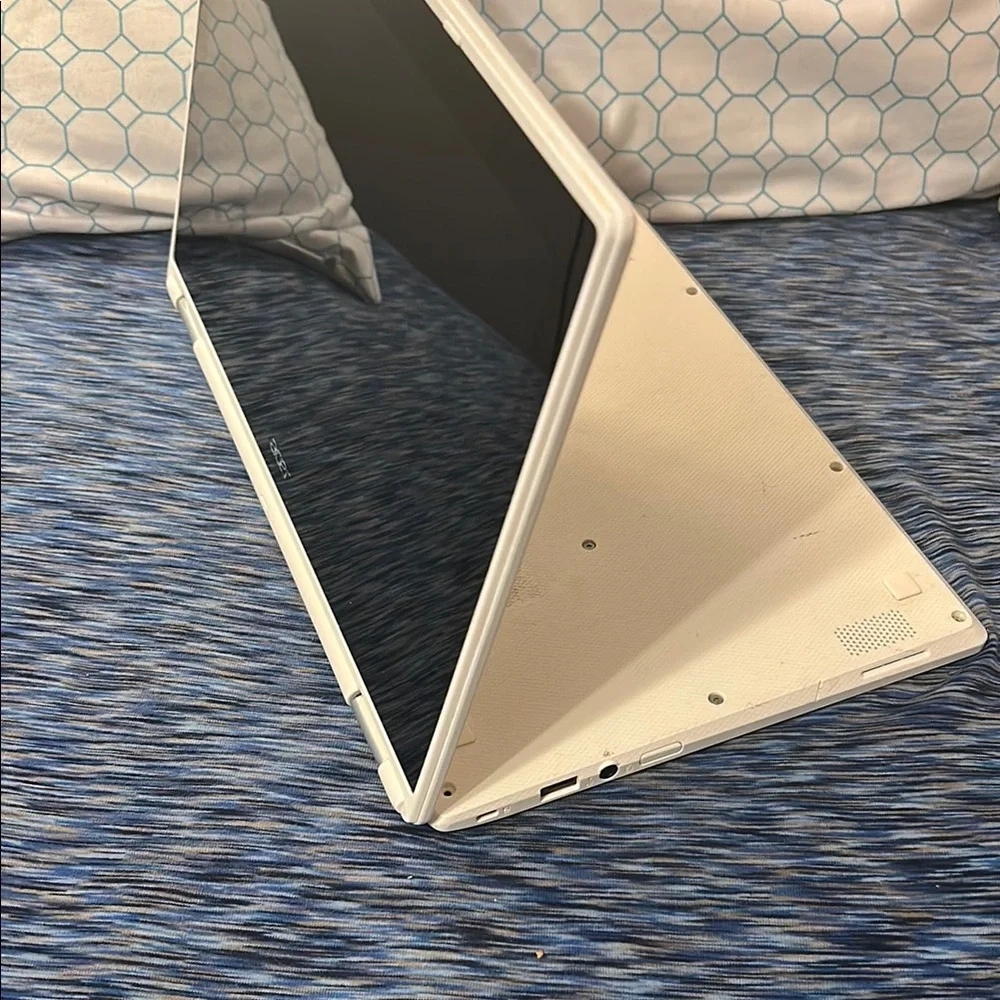 Acer White Convertible Laptop with 360-Degree Hinge